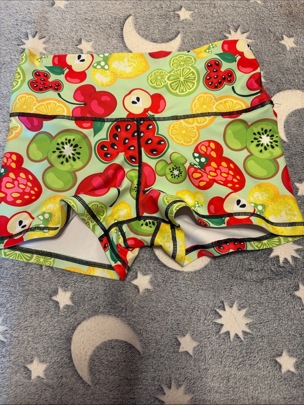 🍓 Peachy Athletic Fruit Print Workout Shorts